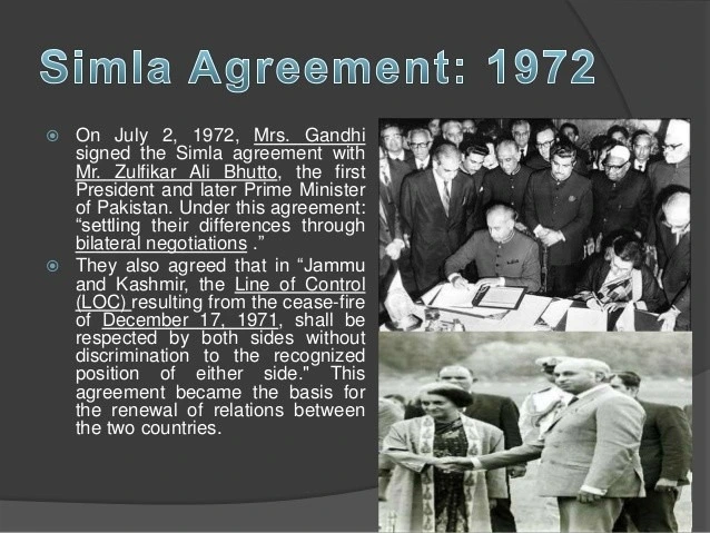 What is the Shimla agreement
